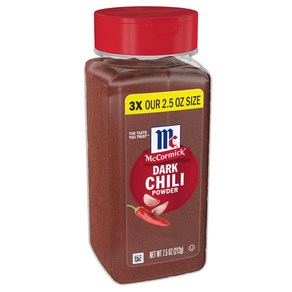 McComick Dak Chili Powde 7.5 Oz McComick 다크 칠리 파우더 7.5온스, 212g, 1개