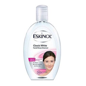 Eskinol Classic White Facial Deep Cleanse 에스키놀 클래식 화이트 페이셜 클렌저, 225ml, 1개