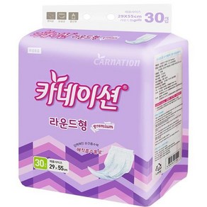 카네이션 성인용기저귀/속기저귀/라운드형 고급 30매*4팩, 4개