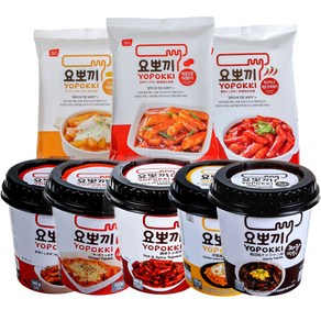 요뽀끼 요뽀끼 8종 편의점 떡볶이 국민간식 매콤달콤 치즈 짜장, 4.짜장컵, 1개, 120g