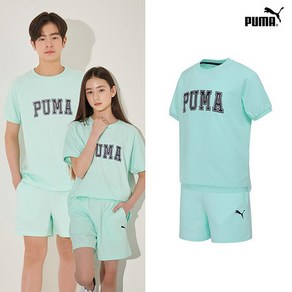 [PUMA] NEW 푸마키즈 파워스페셜 상하복 반팔셋업 니트로 블루