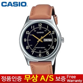 (카시오) CASIO 정품보증남성남자학생아동 정장가죽밴드손목시계 MTP-V006L-1B3U