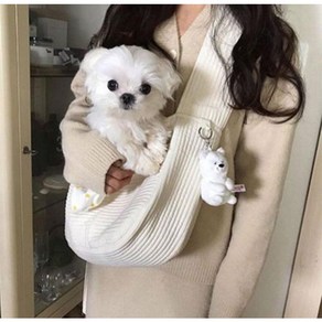 강아지 고양이 슬링백 반려동물 이동가방 애견포대기 산책 가방, 1개