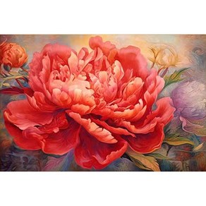 보석십자수 인테리어소품 원형비즈 취미생활 diy키트, 혼합색상-60×40cm, 1개
