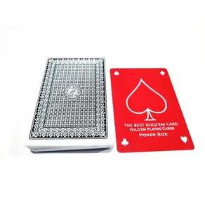 캔포장(낱개1개) PLUS 503 천사_POKER SIZE 홀덤카드_PLUS 503천사 HOLDEM EMBOSSING CARDS(CAN 1DECK), 검정, 1개