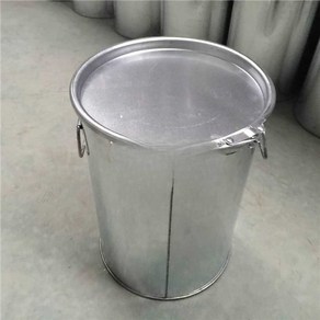 소각용 드럼통 레드 쓰레기 소방훈련 야외 특수 소각 항아리 용기, 20L 개구부 아연도금통, 1개