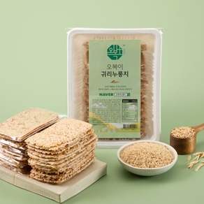 오복이 국내산 햅쌀 현미 누룽지, 귀리(500g x 3팩), 500g, 3개