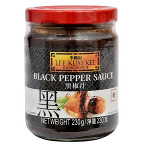 Lee Kum Kee Black Peppe Sauce (8.1 oz - 1 Pack) 이금기 검은 후추 소스(8.1온스 - 1팩) 바로 사용 가능한 소스 완벽한 볶음 요리, 229g, 1개