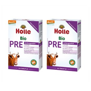 홀레 스타팅 밀크 분유 400g 2팩 0세이상 Holle baby food Stating milk Pe Bio fom bith 400 g, 2개