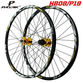 자전거바퀴 PASAK MTB 산악 자전거 휠셋 디스크 브레이크 밀폐형 베어링 QR TA 12x142mm 휠 12 단 카세트 32H 림 26/27 인치 29 인치