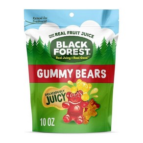 Black Foest Gummy Beas 캔디 재밀봉 가능한 가방 283.5g10온스, 10oz