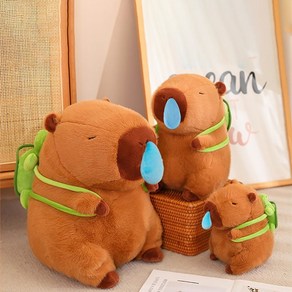 BOLEBIO 볼레비오 콧물 카피바라 인형 거북이 가방 귀여운 애착 인형, 45cm, 1개