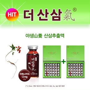 더산삼기 2세트(60병) 야생산양 산삼추출액 [원산지: 국산(강원도)], 2세트, 600ml