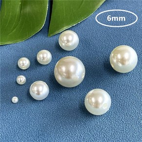 (약90pcs)6mm 직공 진주알 비즈공예악세사리재료