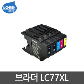 브라더 LC77XL MFC-J5910DW MFC-J6710DW MFC-J6510DW MFC-J6910DW 비정품잉크, 1개, LC77XL 노랑