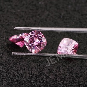 가열되지 않은 7.40캐럿 천연 보석 핑크 사파이어 10x10mm 스퀘어 컷 보석 스리랑카 vvs