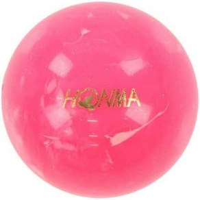 눈에 잘 띄는 혼마 파크골프공 MARBLE2 대리석 비거리 업 3피스 1개, 핑크공, 1개입