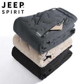 더클라워 인기신상 남성 겨울 지프 엠보싱 양털기모 Jeep 방풍 방한 바지~7XL