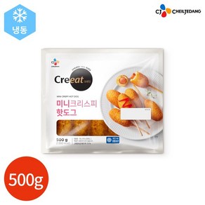 CJ 크레잇 미니 크리스피 핫도그 500g, 1개