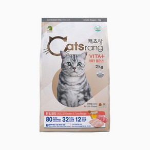 캐츠랑 고양이사료 비타플러스 2kg, 1개