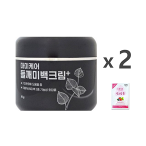 마미케어 들깨 미백 크림 플러스 50그램 x 2개 + 폼클렌징, 50g