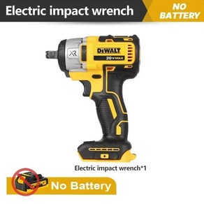 Dewalt 무선 임팩트 렌치 전기 공구 20V 배터리용 DCF880 2300RPM 203N.m, 1개, [01] No battey