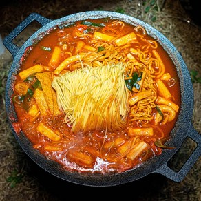 [봉봉떡볶이] 캠핑떡볶이 보통맛 3-4인분 즉석떡볶이 비비팩토리 청주봉봉떡볶이, 1개, 500g