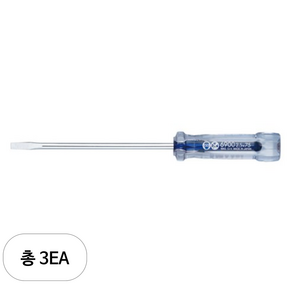 베셀 정밀 타입 크리스탈 라인 일자 드라이버 2.5 x 75 mm 6900, 3개