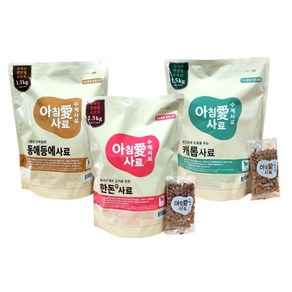 (간식+샘플사료증정) 기호성 최강 아침애사료 1.5kg 한돈 동애등에 캐럽 가수분해사료, 캐럽 1.5kg, 1개