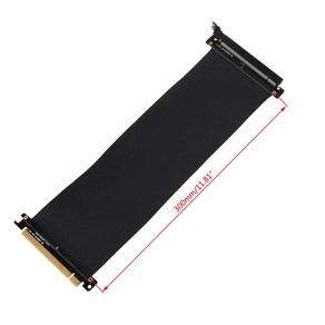 전속 속도 3.0 PCI 16X 라이저 케이블 그래픽 카드 카드 안티 잼을위한 GPU를위한 확장, 0.3m., 02 0.3m