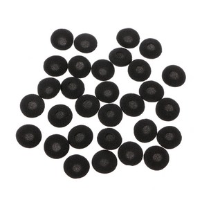 30pcs 15mm 소프트 스폰지 이어폰 이어 버드 패드 커버 MP3 MP4 교체, 검은색