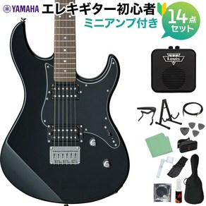 YAMAHA PACIFICA120H PAC120H BL(블랙) 일렉트릭 기타 초보자 14점 세트 [미니 앰프, 1개