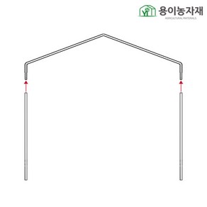 용이농자재 32mm 간편 조립식 서까래 폭 3m (일반용), 1개