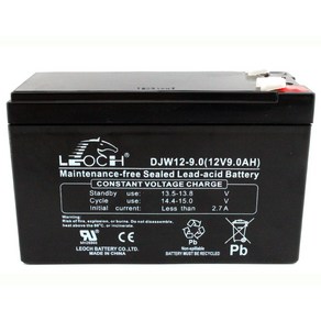 Lishi 납산 배터리 DJW12-9 12V9AH 유지 보수가 필요없는 UPS 엘리베이터 액세스 제어 EPS 백업, 1개