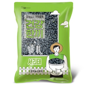 국산 서리태 4kg 속청 검은콩 검정콩 대용량, 1개