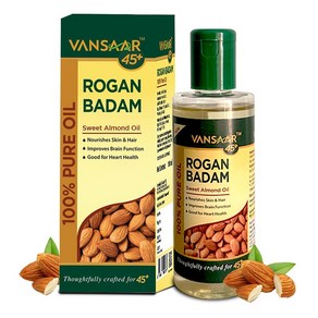 Baidyanath Vansaa 45+ Rogan Badam Shiin 스위트 아몬드 오일 100ml, 100ml(1팩), 1개