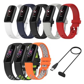 슈츠 FITBIT LUXE 럭스호환 스포츠 러버스트랩 충전기