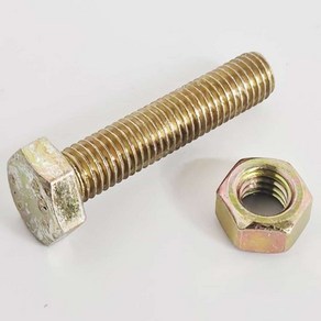 대차바퀴 조립용 육각 볼트 너트 세트 8X60mm, 1세트