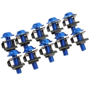 10pcs 부식성 오토바이 페어링 바디 볼트 M6 6mm 범용 볼트