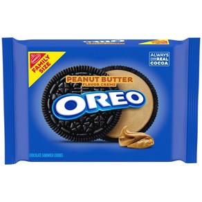 OREO Peanut Butte Ceme Chocolate Sandwich Cookies Family Size 17 oz, 481g, 1개