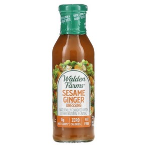 웰든팜 Walden Fams 참깨 생강 드레싱 12 액량 온스 (355 ml), 355ml, 1개