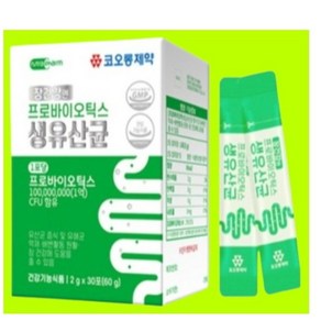 코오롱제약 장건강엔 프로바이오틱스 생유산균 생유산균 17종 함유 1억 CFU, 60g, 30회분, 4개