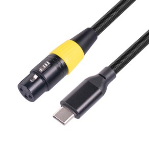 컴퓨터 노트북을위한 새로운 3 코어 XLR 여성-USB-C 남성 오디오 케이블 동적 마이크 유형 C XLR 스테레오 오디오 코드