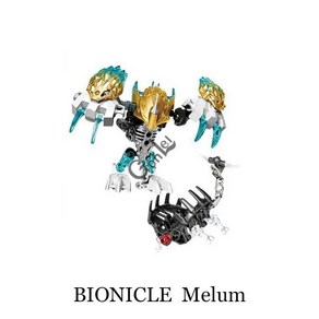 장난감 Bionicle Uxa Teak Iki Akida Keta 정글 지구 불 물 돌 빌딩 블록 모델, [01] No Box, [06] 609-6, 1개