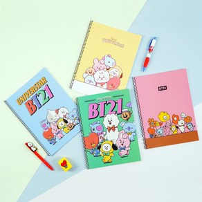 BT21 스프링중고노트, 1개, 블루