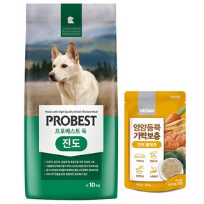 프로베스트 독 진도 10kg+(사은품)영양듬뿍 기력보충 연어 황태죽 100g, 10kg, 1개