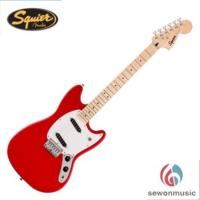 [Squie] 스콰이어 소닉 머스탱 SONIC MUSTANG 일렉기타 (뉴엑스 GP-1 헤드폰 앰프 선물), TORINO RED, RED 레드, 1개