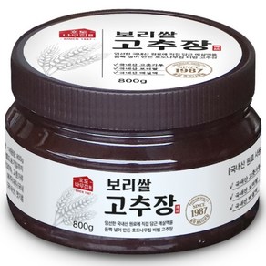 [호도나무집] 국산고추장 맛있는 전통 보리 보리쌀고추장, 1개, 800g