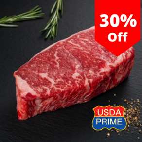 냉장 프라임 블랙앵거스 채끝등심 뉴욕스트립 스테이크 Fresh Prime NY Strip Steak