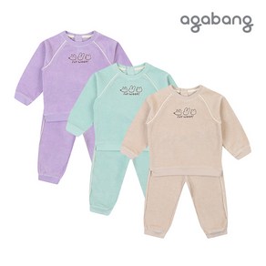 매장정품 아가방 겨울노우벨라양면상하(BEIGE MINT PURPLE)_01P753001